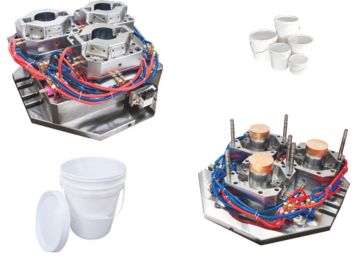 Bucket injection mold